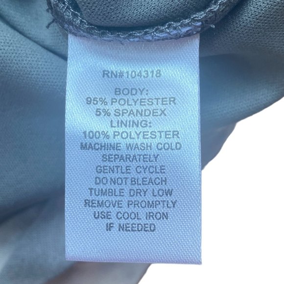 Allison Brittney Muted Long Sleeve Watercolor Sheer Midi Sheath Fairy Dress-L - Picture 13 of 13